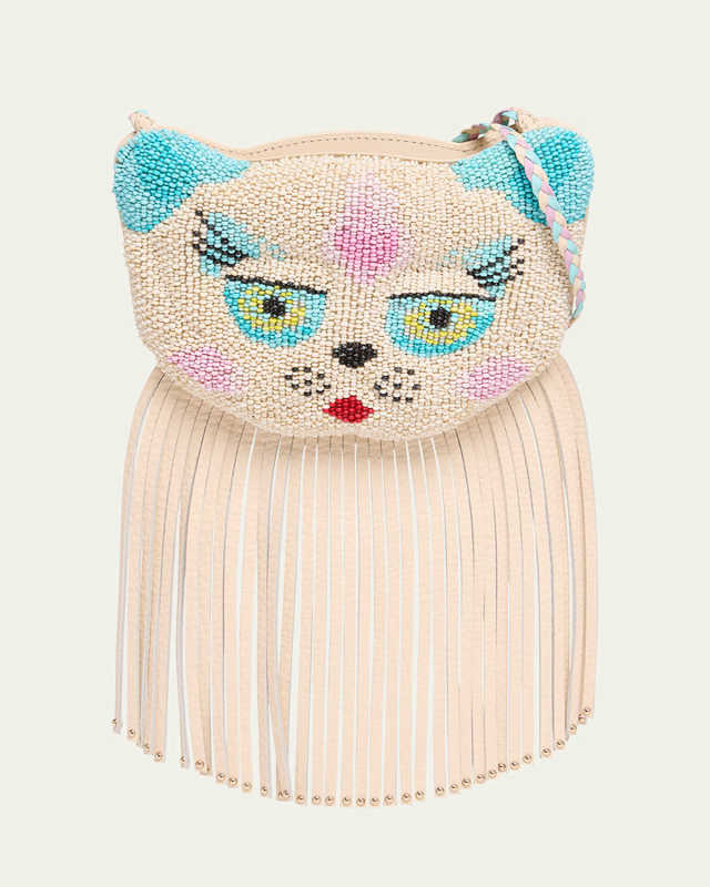 Le Chat de La Maison Beaded Clutch Bag